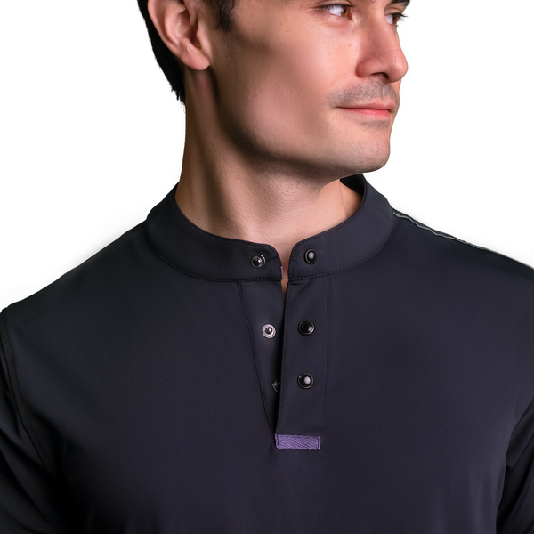 C'-Me "Andre"  Mandarin Collar Sport Shirt